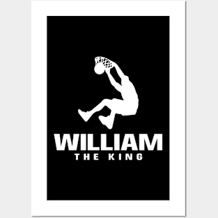 William Custom Player Basketball Your Name The King Posters and Art